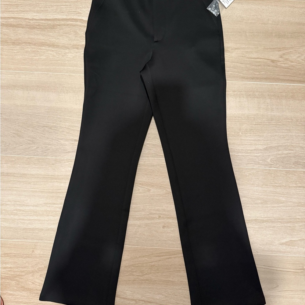 Good American Black SCUBA BOSS STRAIGHT TROUSER